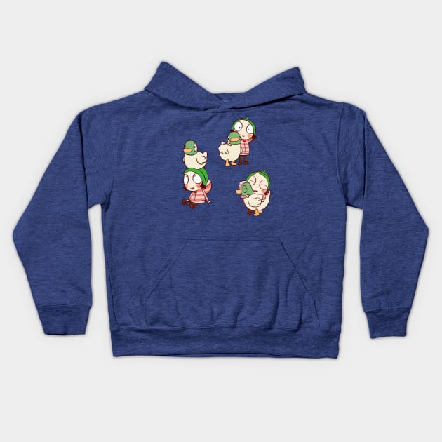 my sarah and duck assorted pack #1 / cute children's cartoon Kids Hoodie by mudwizard